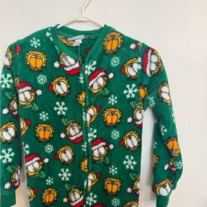 Green Garfield Kids Pajamas